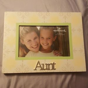 Hallmark Y2K Aunt Glass 4x6 Picture Frame